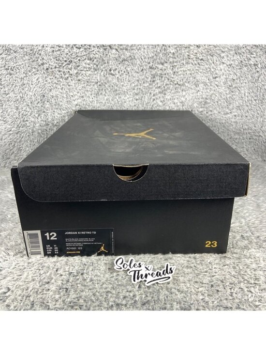 Air Jordan 11 Retro TD Football Concord Size 12 Men White Black AO1561-123 main image 4